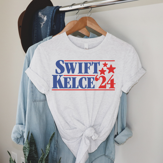 Swift Kelce 24 Fourth of July Patriotic Graphic Tee