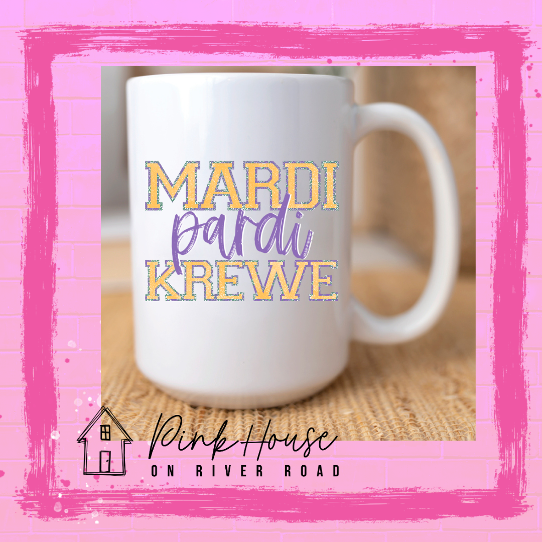 Mardi Pardi Krewe Louisiana Mardi Gras Coffee Mug