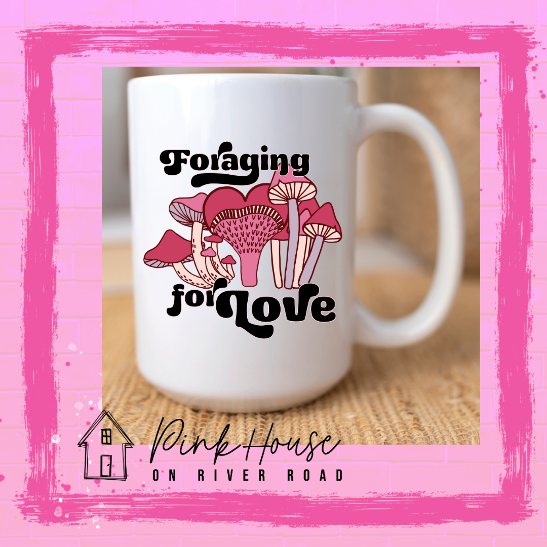 Foraging for Love Valentines Day Coffee Mug