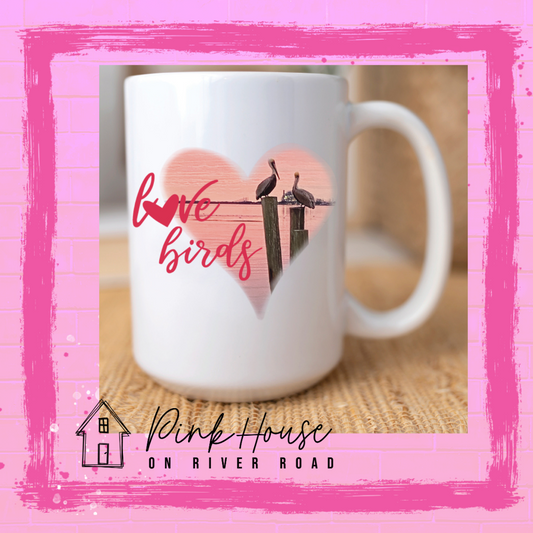 Love Birds Valentines Day Coffee Mug