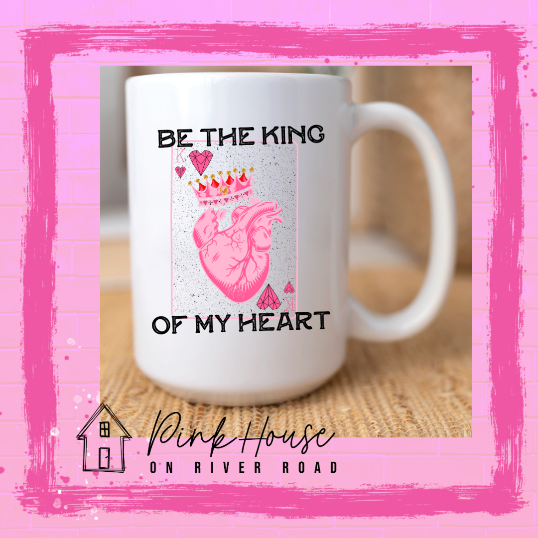 King Of My Heart Valentines Day Coffee Mug