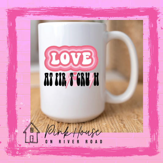 Love At First Crush Valentines Day Coffee Mug