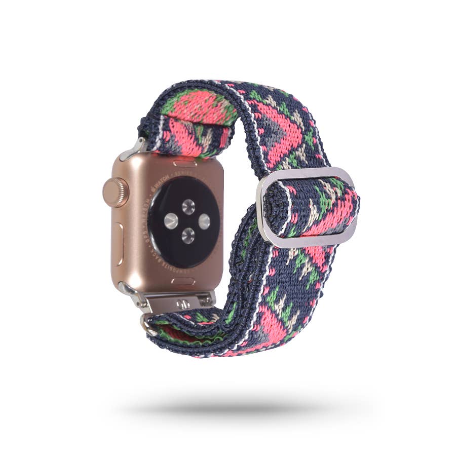 Pink Tribal Nylon Apple Watch Band