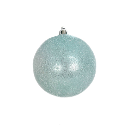 Blue Sparkle Traditional Christmas Ball Ornament