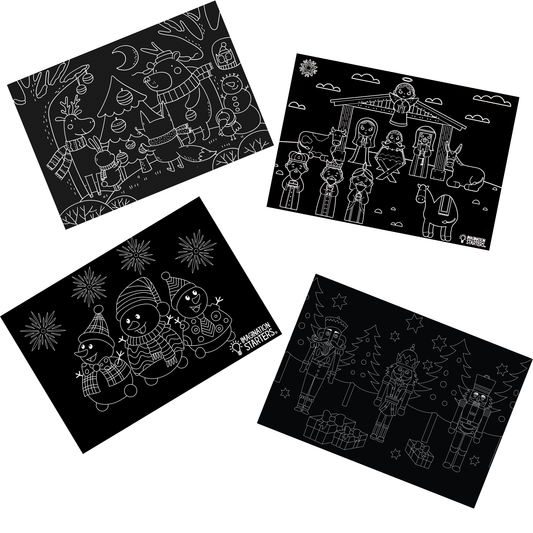 Chalkboard Holiday Placemat - Set of 4