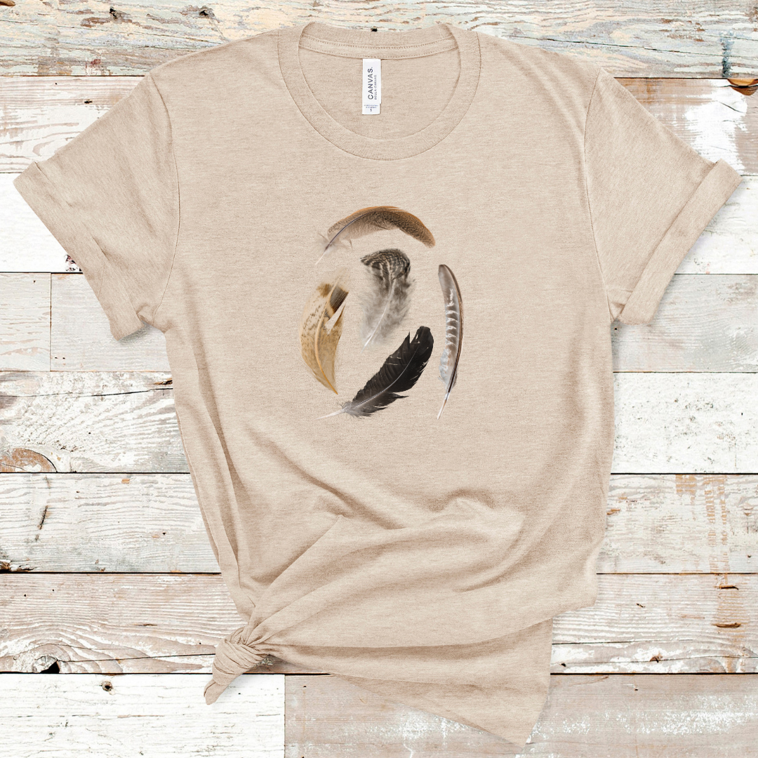 Assorted Feathers Western Graphic Tee
