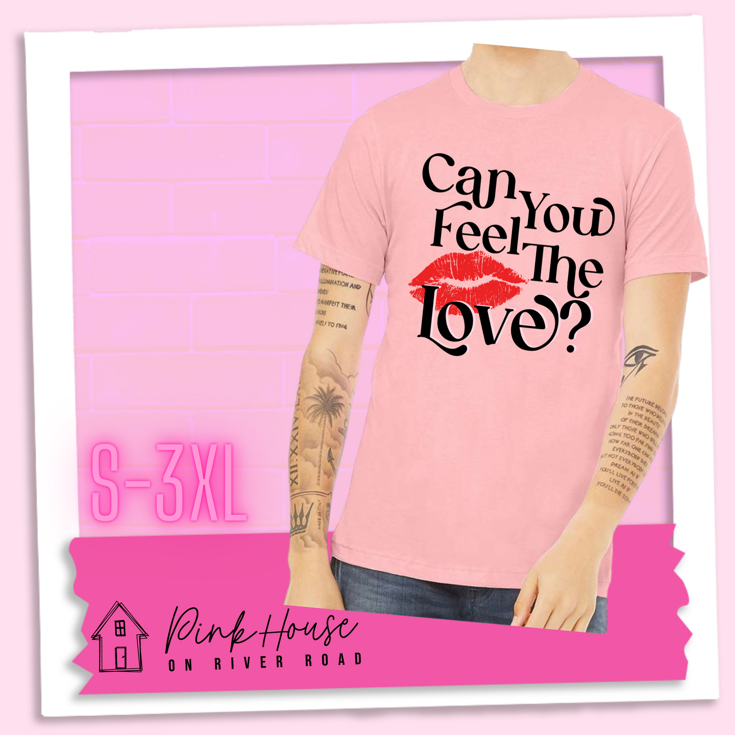 Can You Feel The Love Valentines Day Graphic Tee