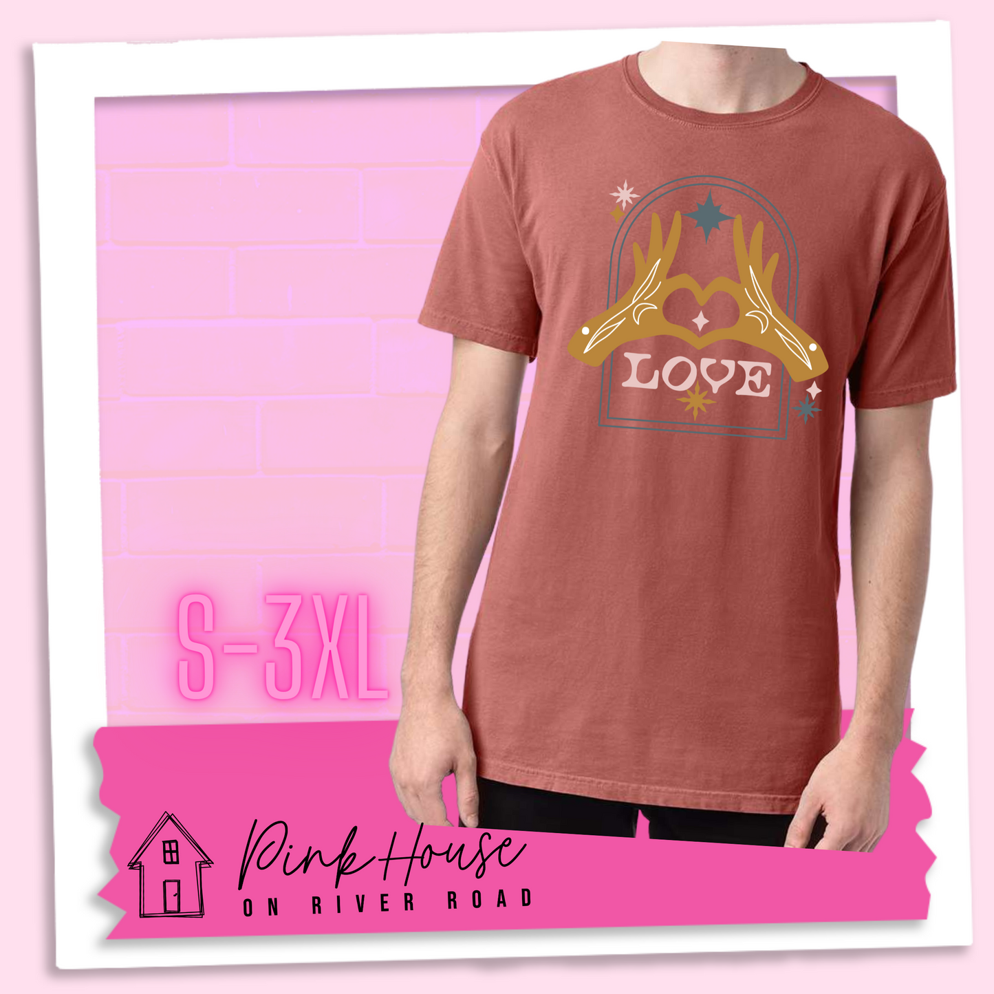 Celestial Love Valentines Day Graphic Tee
