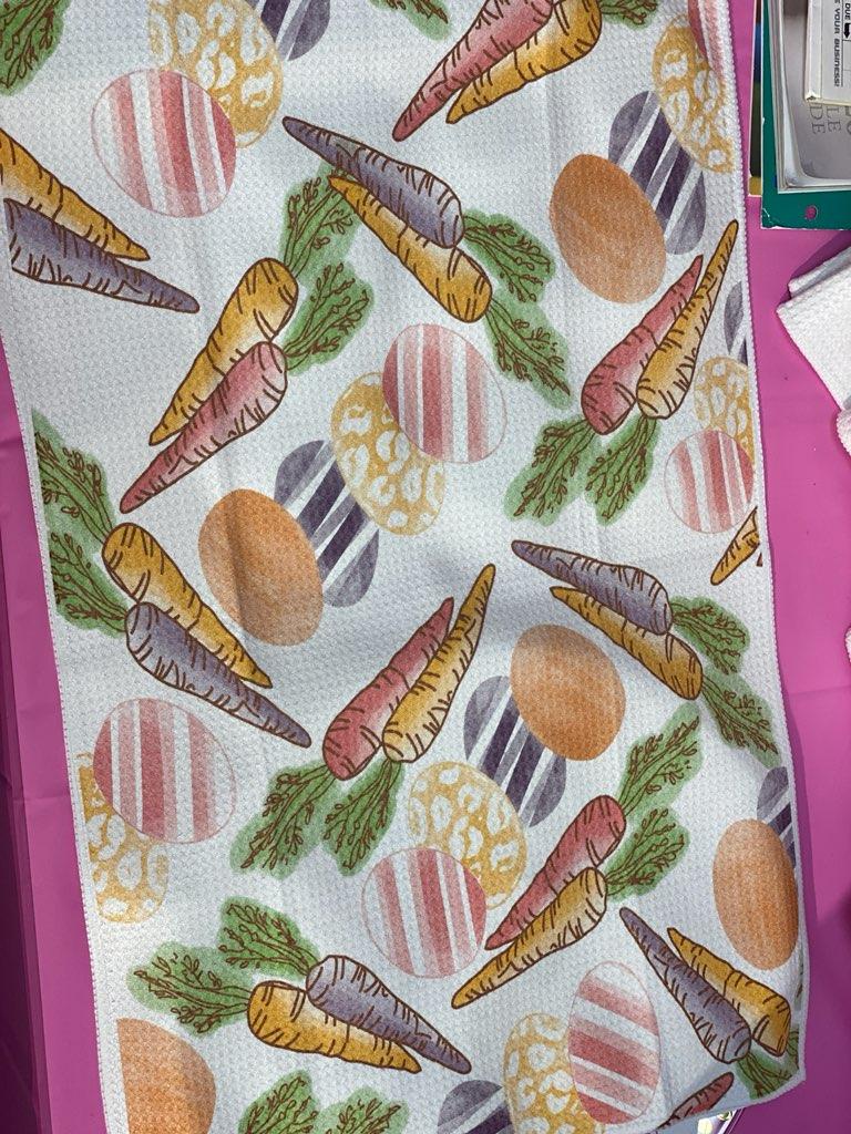 Easter Waffle Dish Towel (All over print)