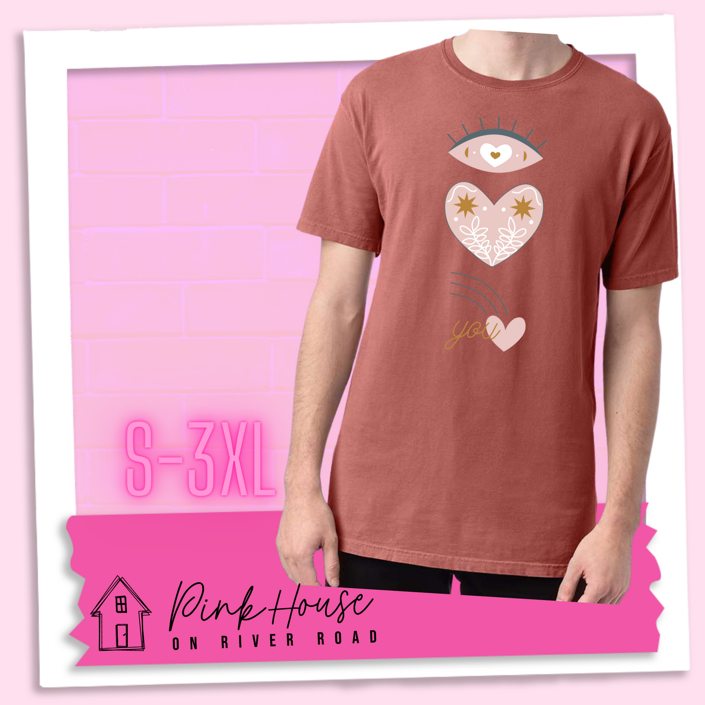 Eye Love you Valentines Day Graphic Tee