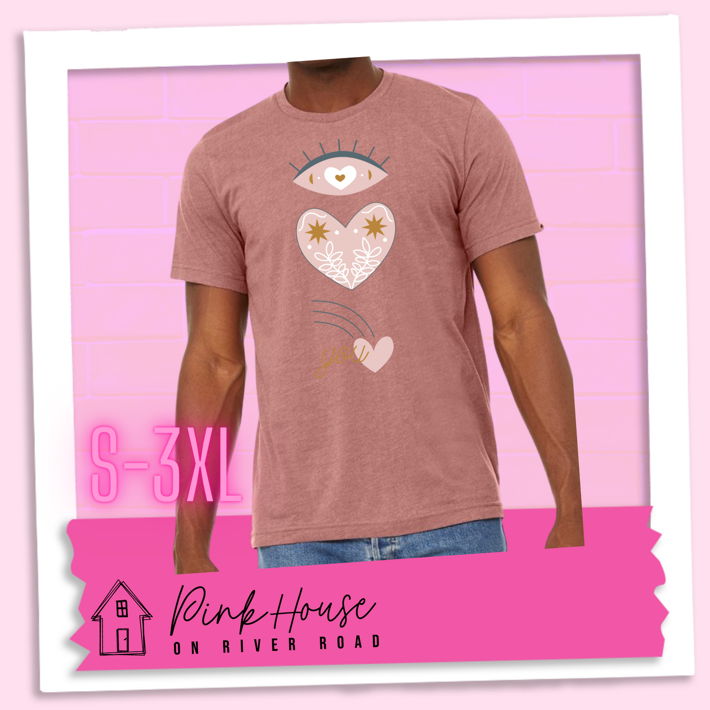 Eye Love you Valentines Day Graphic Tee