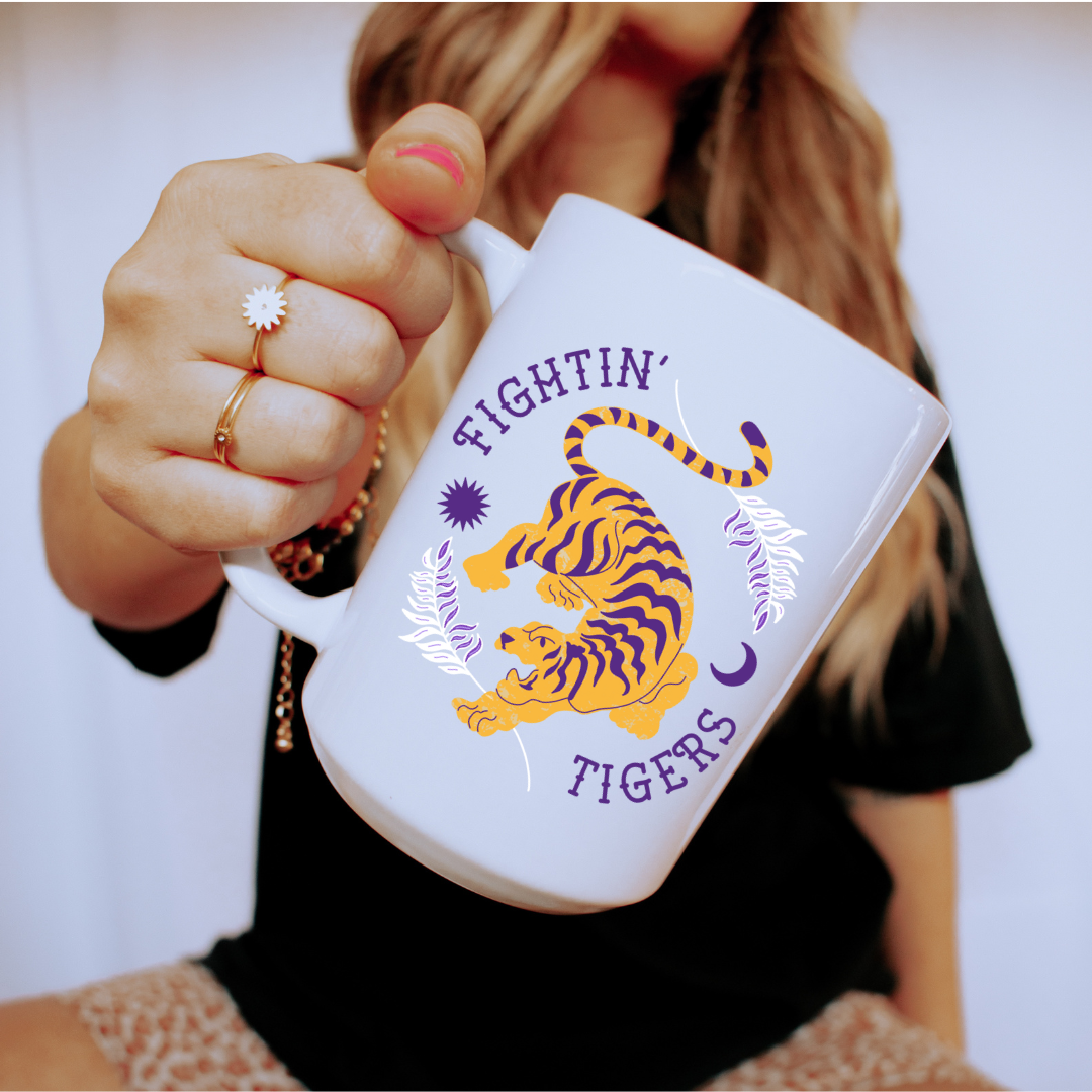 Fighting Tigers Tattoo LSU Coffee Mug