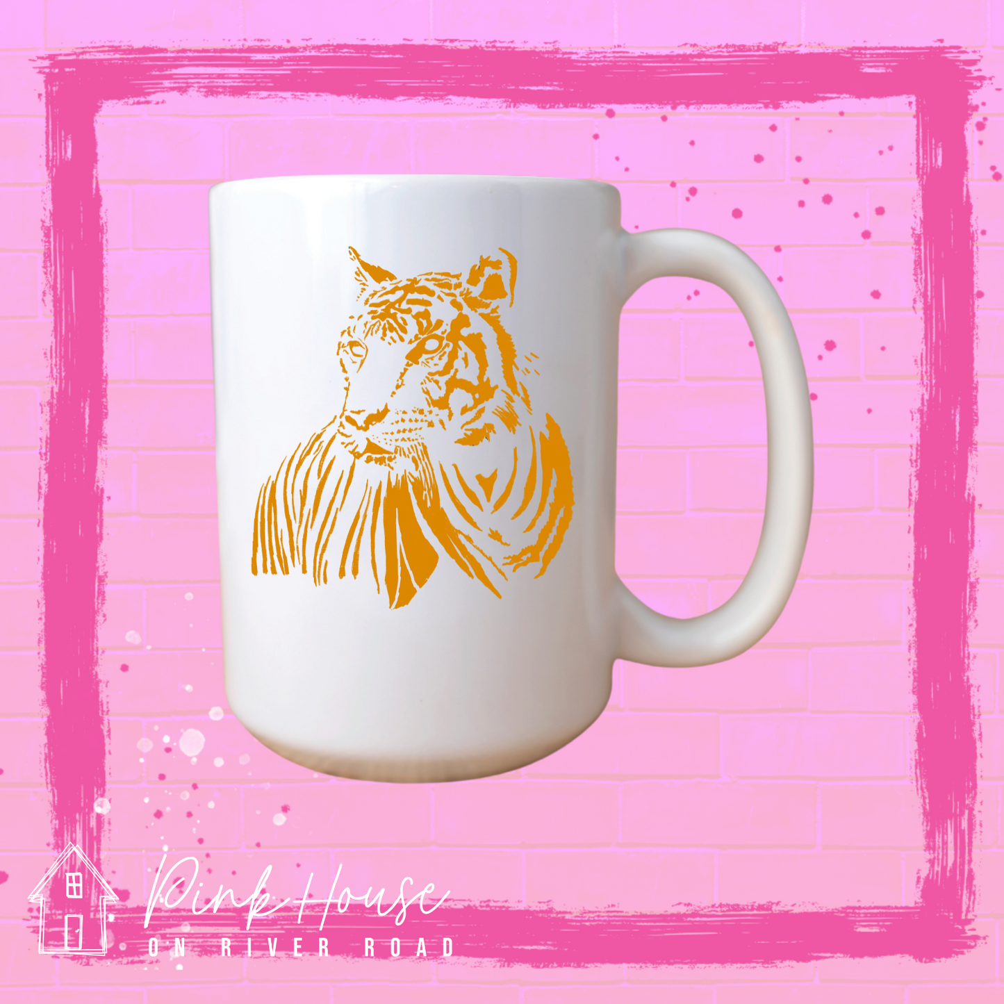 Gold Tone LSU Tiger Coffee Mug