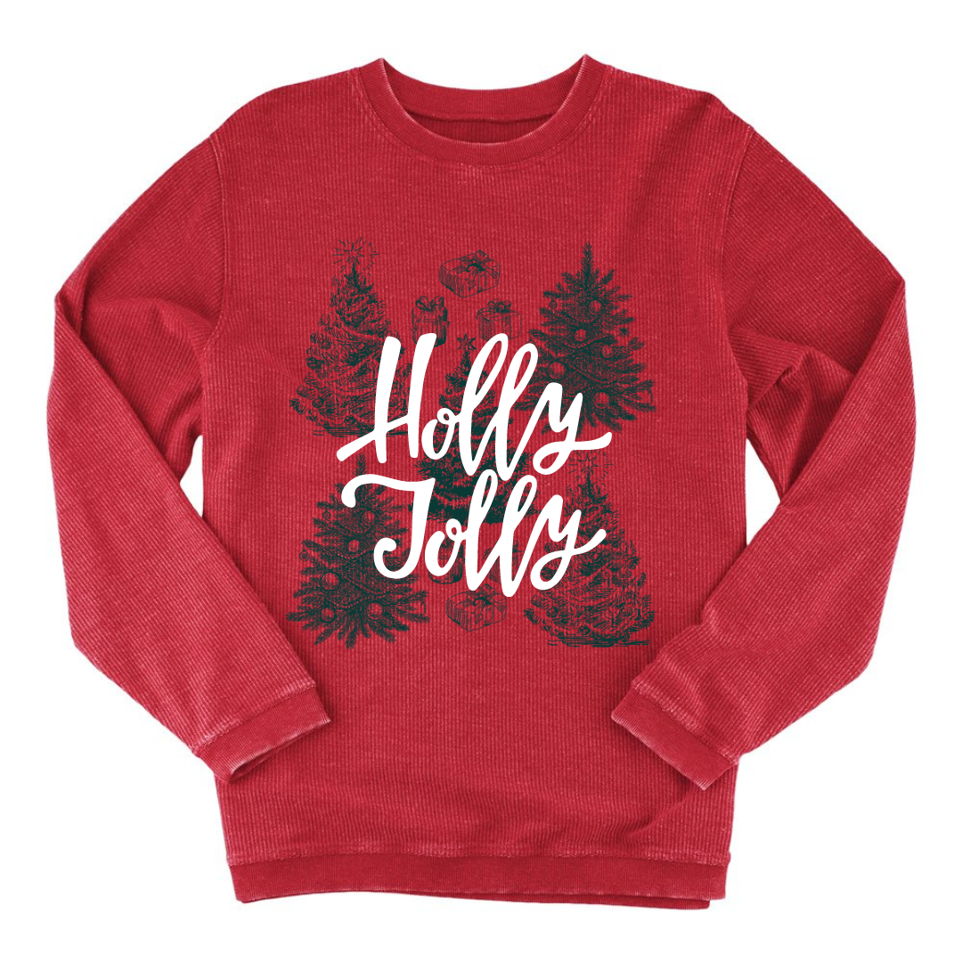 Holly Jolly Trees Christmas Graphic Tees & Sweatshirts