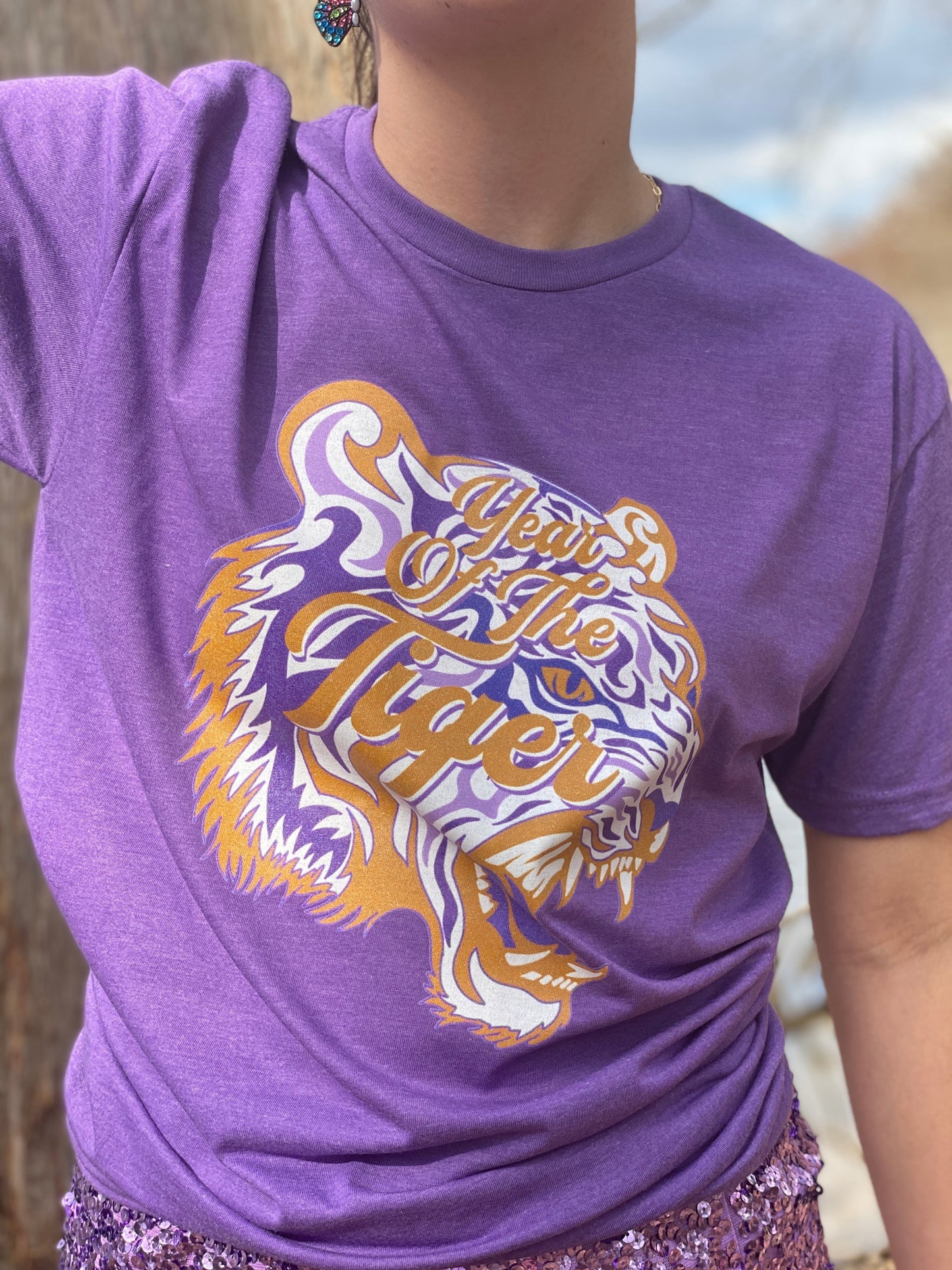 Vintage Year of the Tiger LSU Tee - YOUTH
