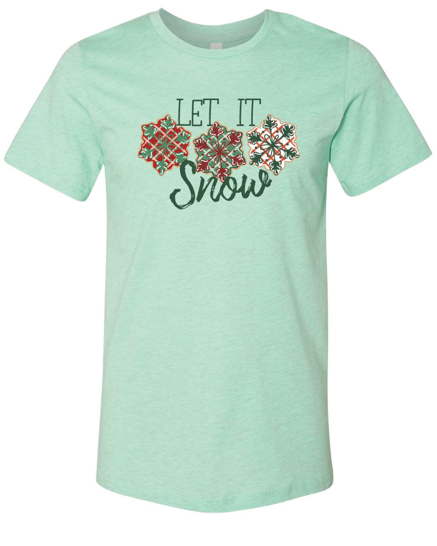 Let It Snow Christmas Graphic Tee