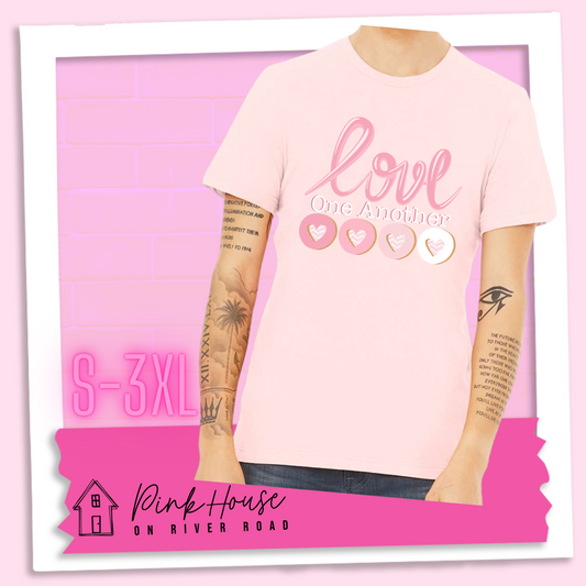 Love One Another Valentines Day Graphic Tee
