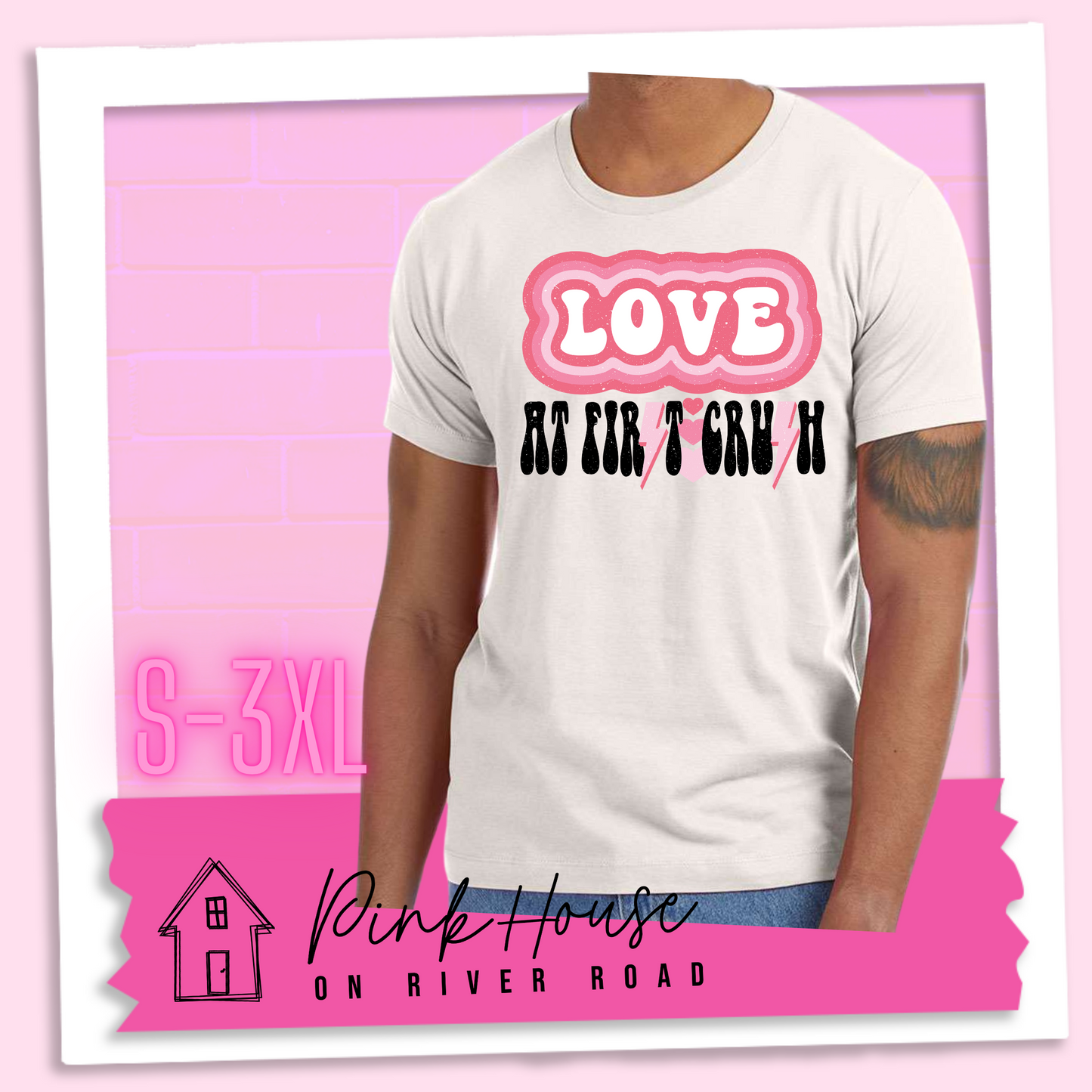 Love at First Crush Valentines Day Graphic Tee