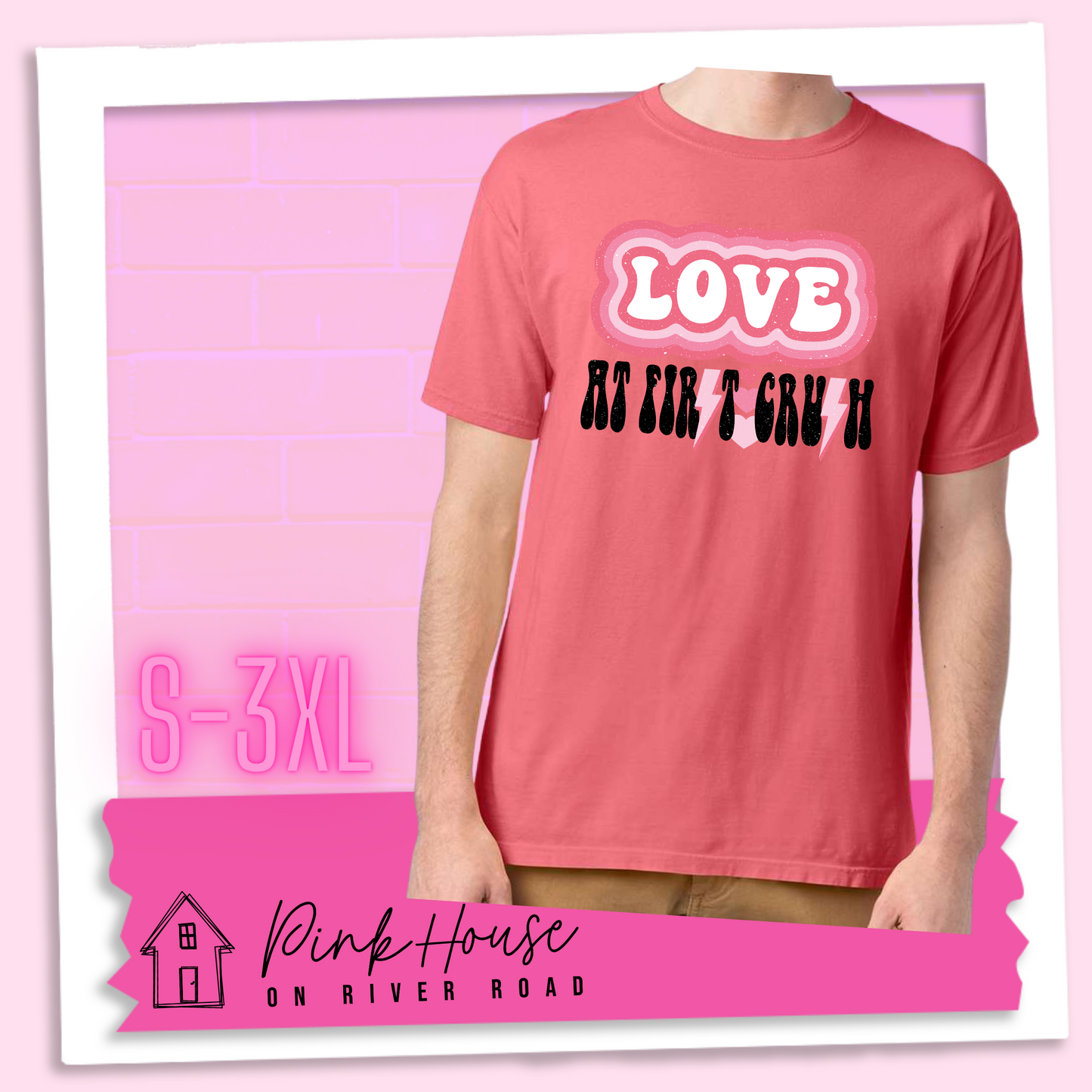 Love at First Crush Valentines Day Graphic Tee