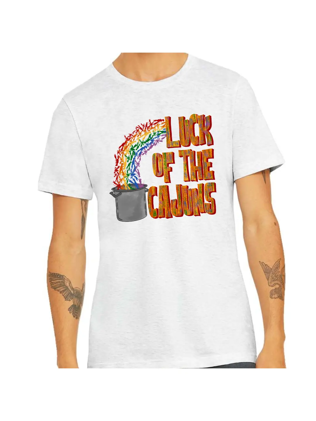 Luck of the Cajuns Louisiana Crawfish Boil Graphic Tee