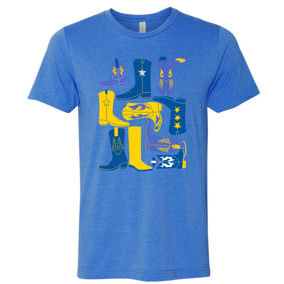 McNeese Cowboys Boot Collage Graphic Tshirt