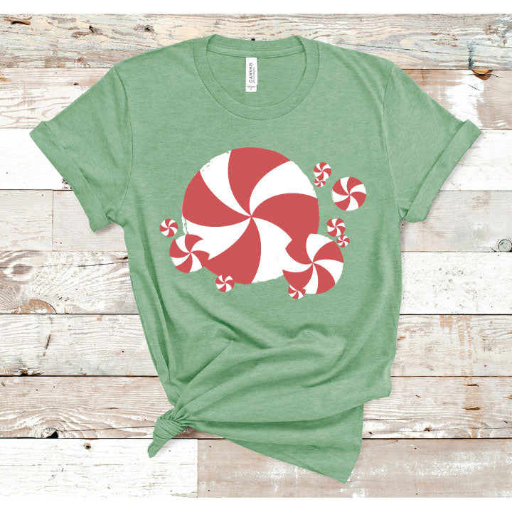 Peppermints Christmas Graphic Tee