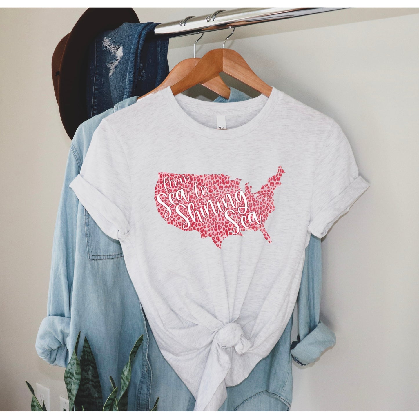 From Sea to Shining Sea Fourth of July Graphic Tee