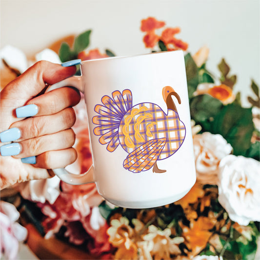 Plaid Turkey Coffee Mug