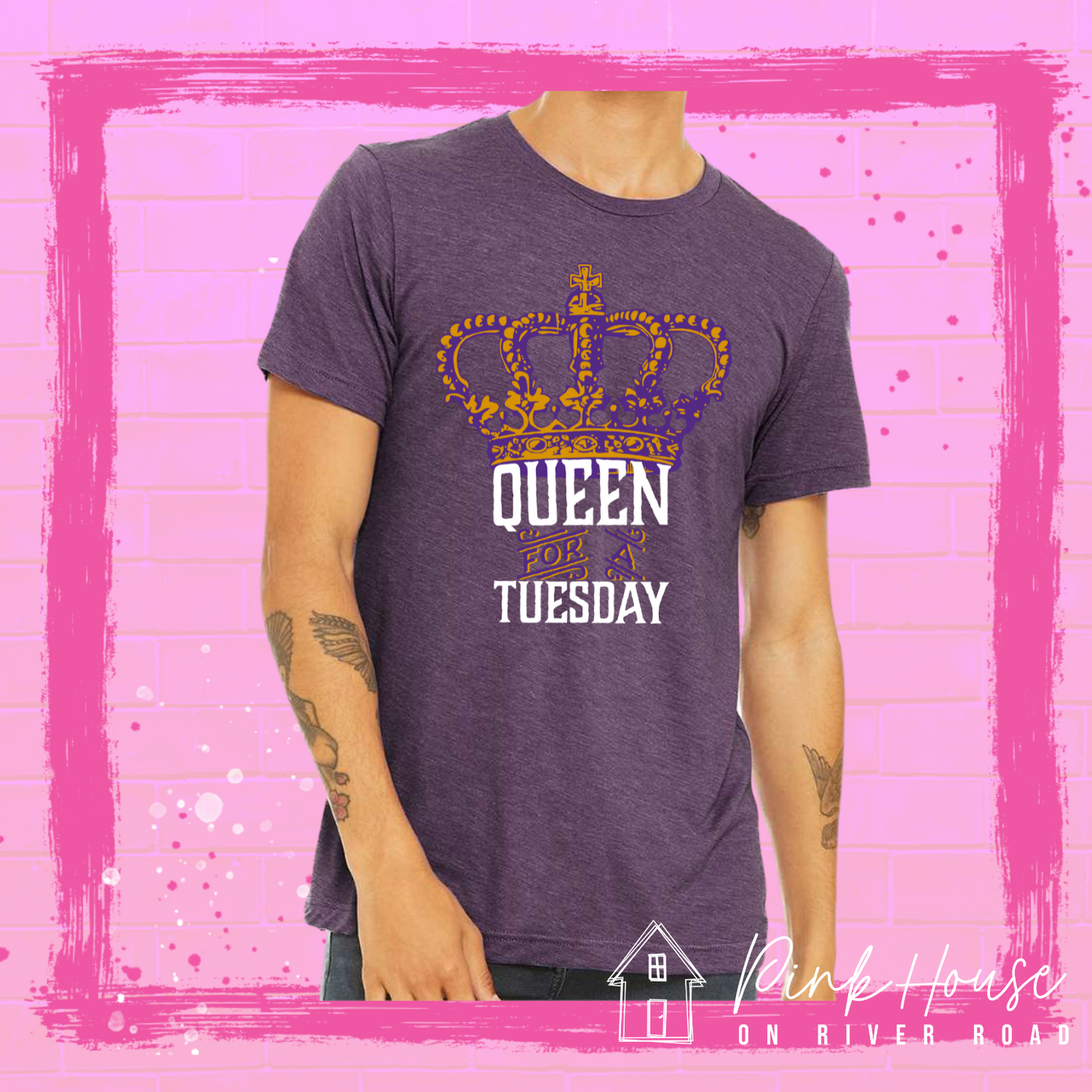 Queen for a Tuesday Louisiana Mardi Gras Graphic Tee