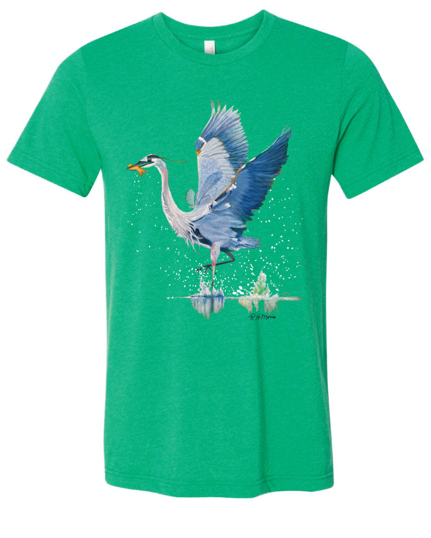 RWM Great Blue Heron Tee - Louisiana Coastal Bird