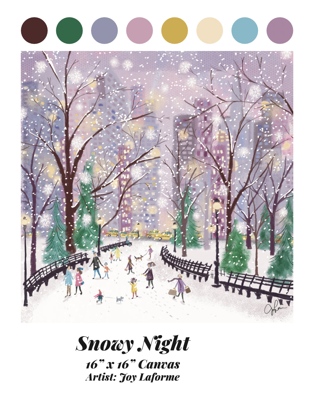 Snowy Night by Numbers Deluxe