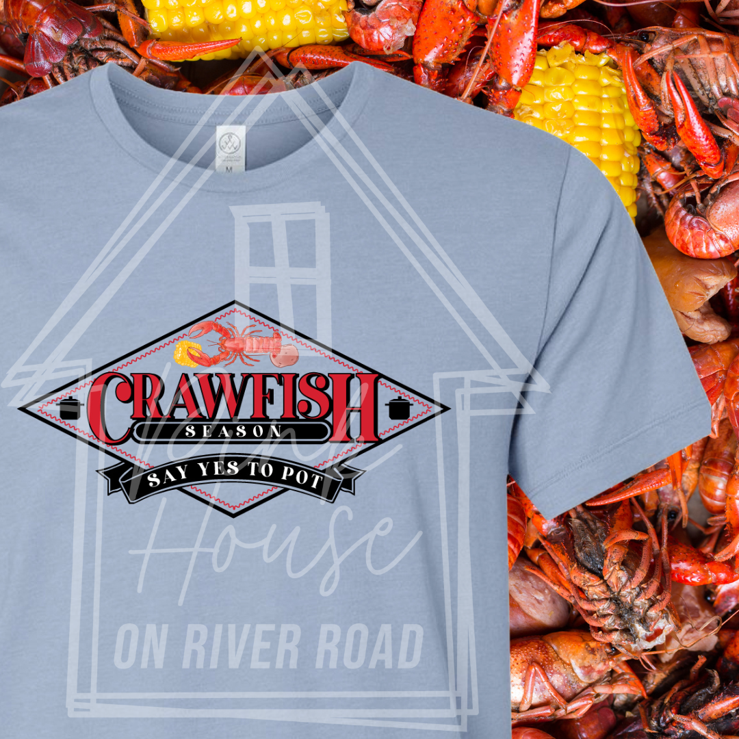 Say Yes to Pot Louisiana Crawfish Boil Graphic Tee