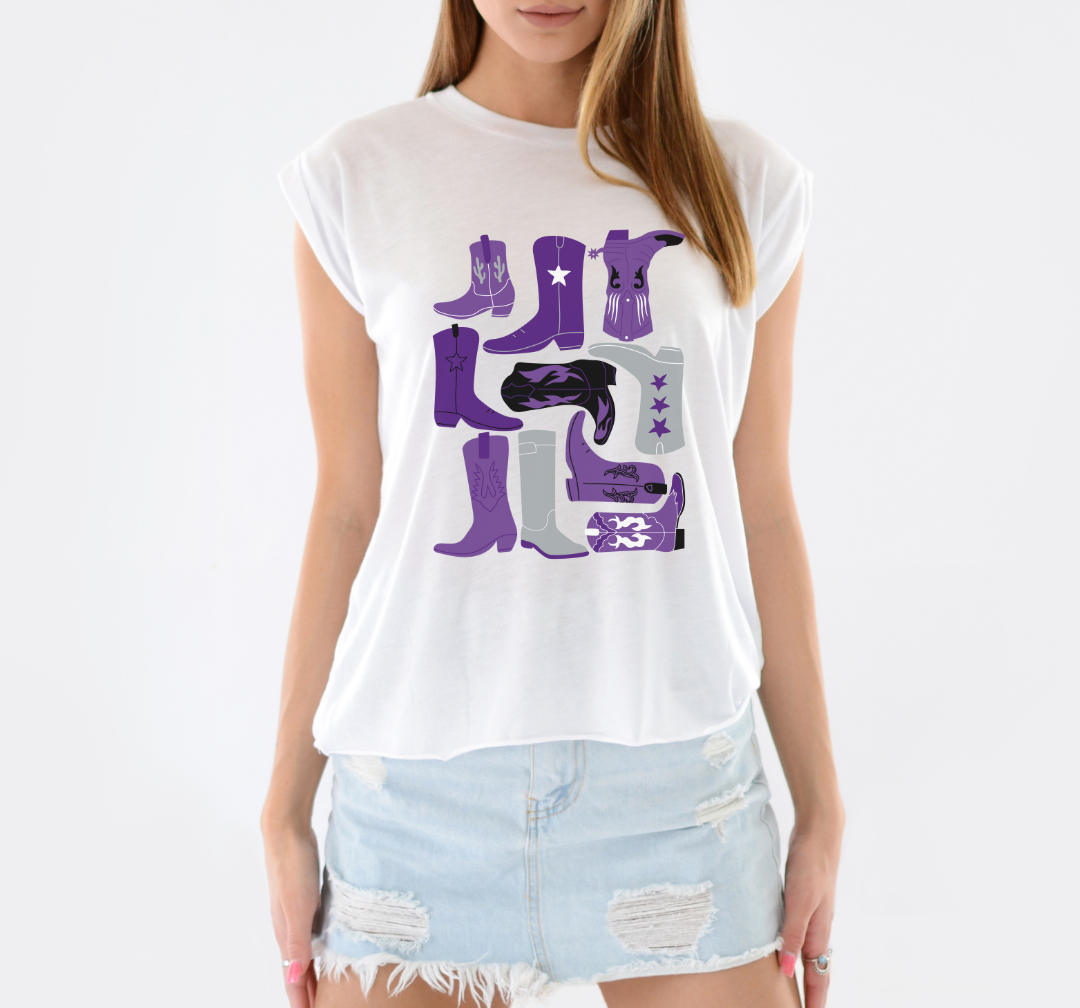 TCU Boot Collage Game Day Graphic Tee
