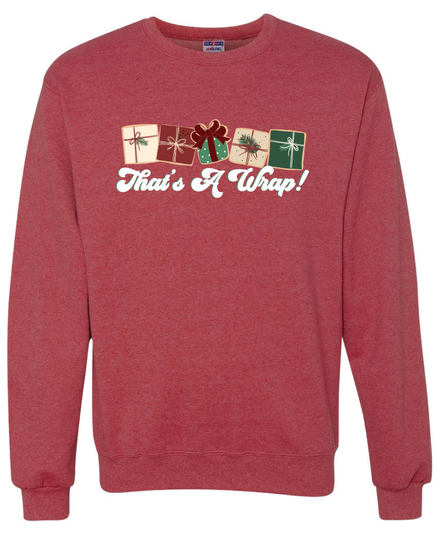 Thats a Wrap! Graphic Christmas Sweatshirt