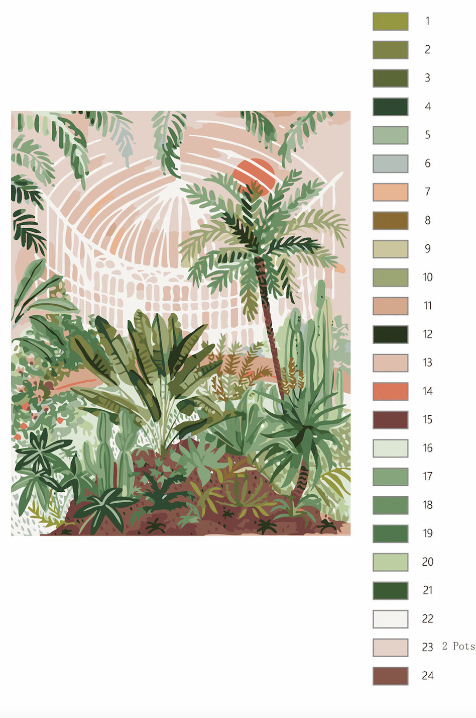 Victorian Greenhouse Paint by Numbers Deluxe