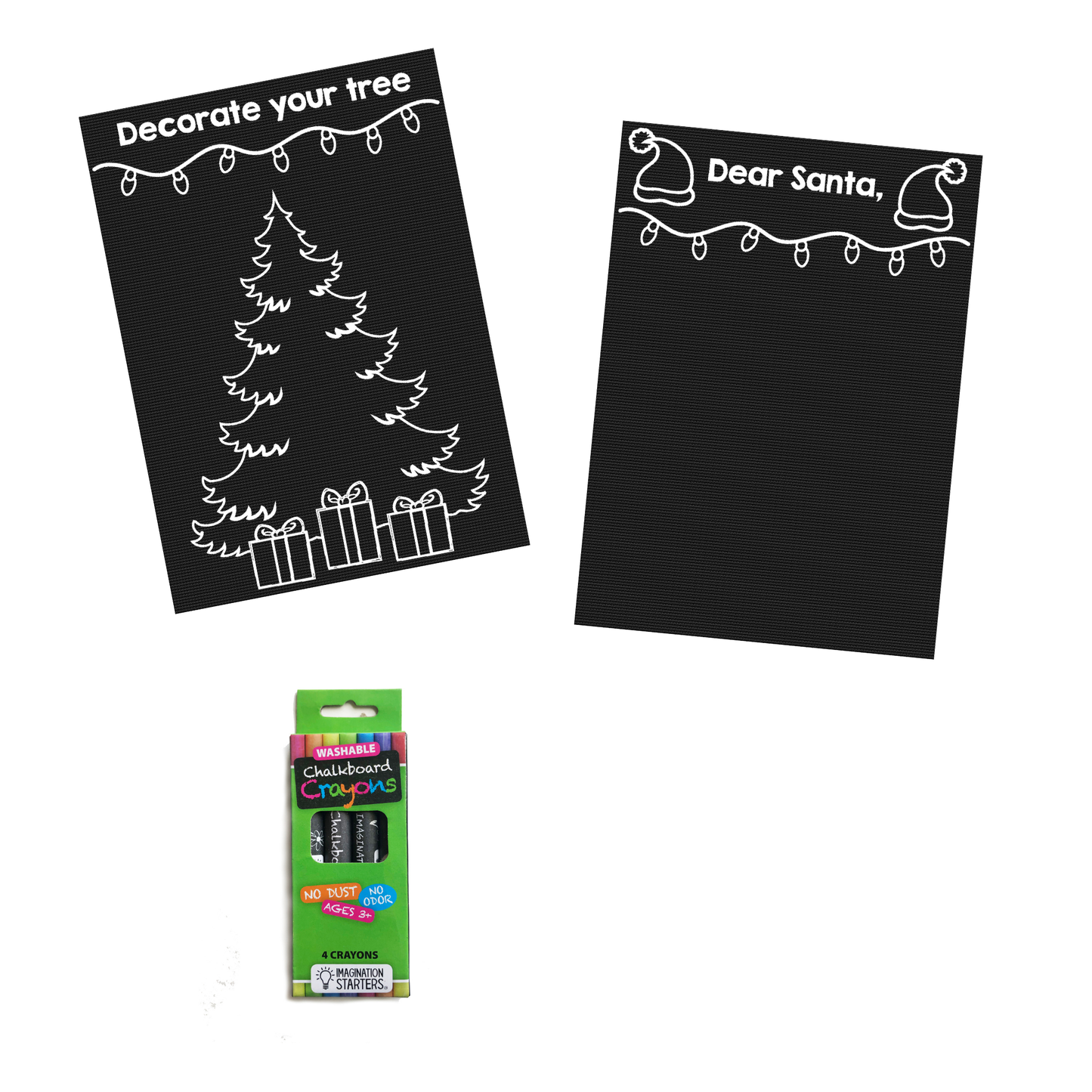 Chalkboard Minimat Christmas Set