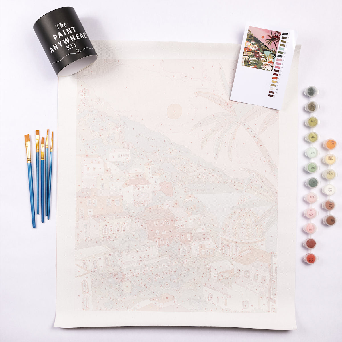 Amalfi Sunset Paint by Numbers Deluxe