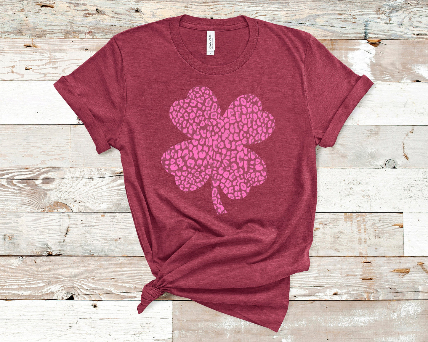 Leopard Shamrock Clover St. Patrick's Day Tee - YOUTH