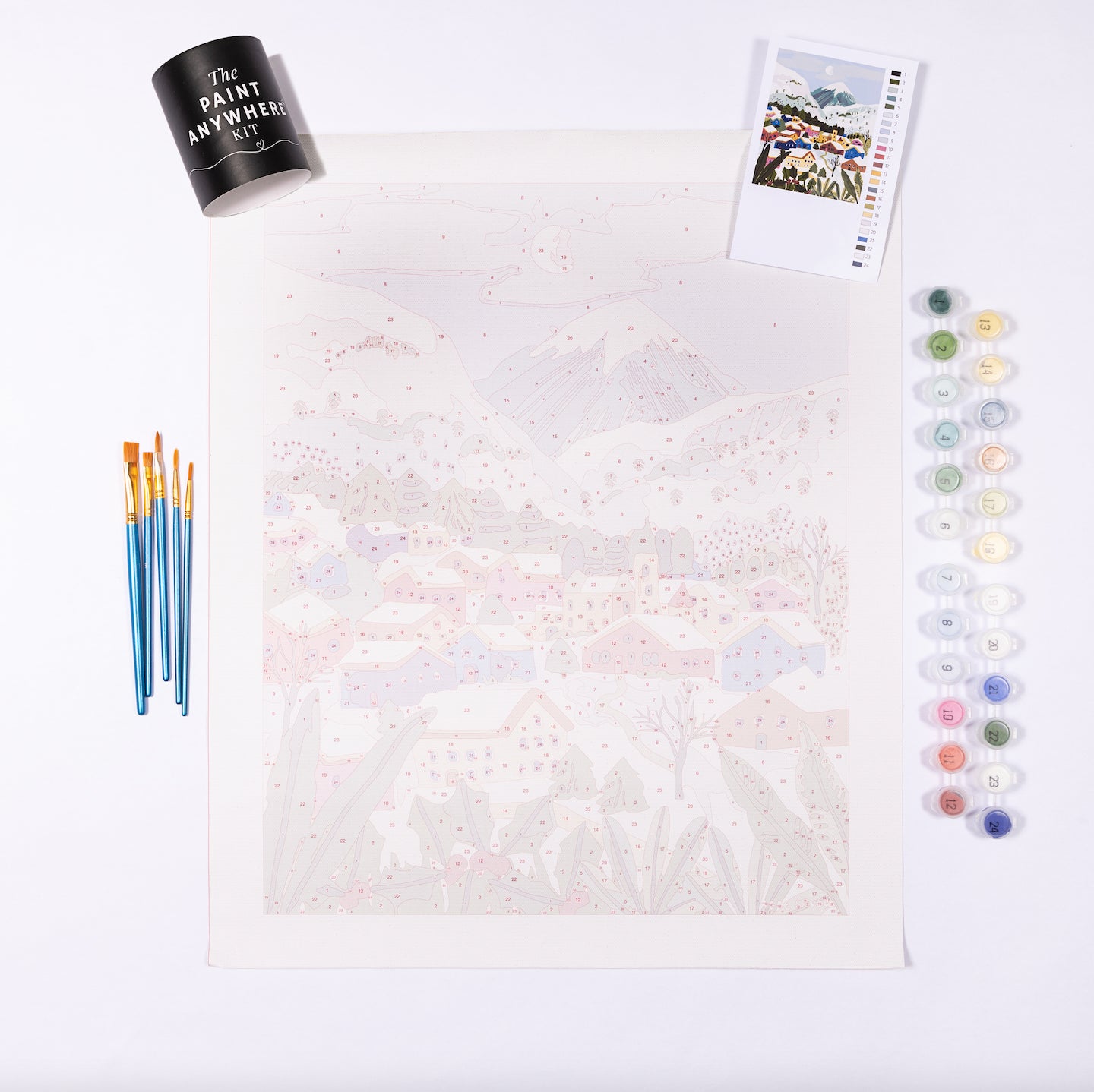 Snow Village Paint by Numbers Deluxe