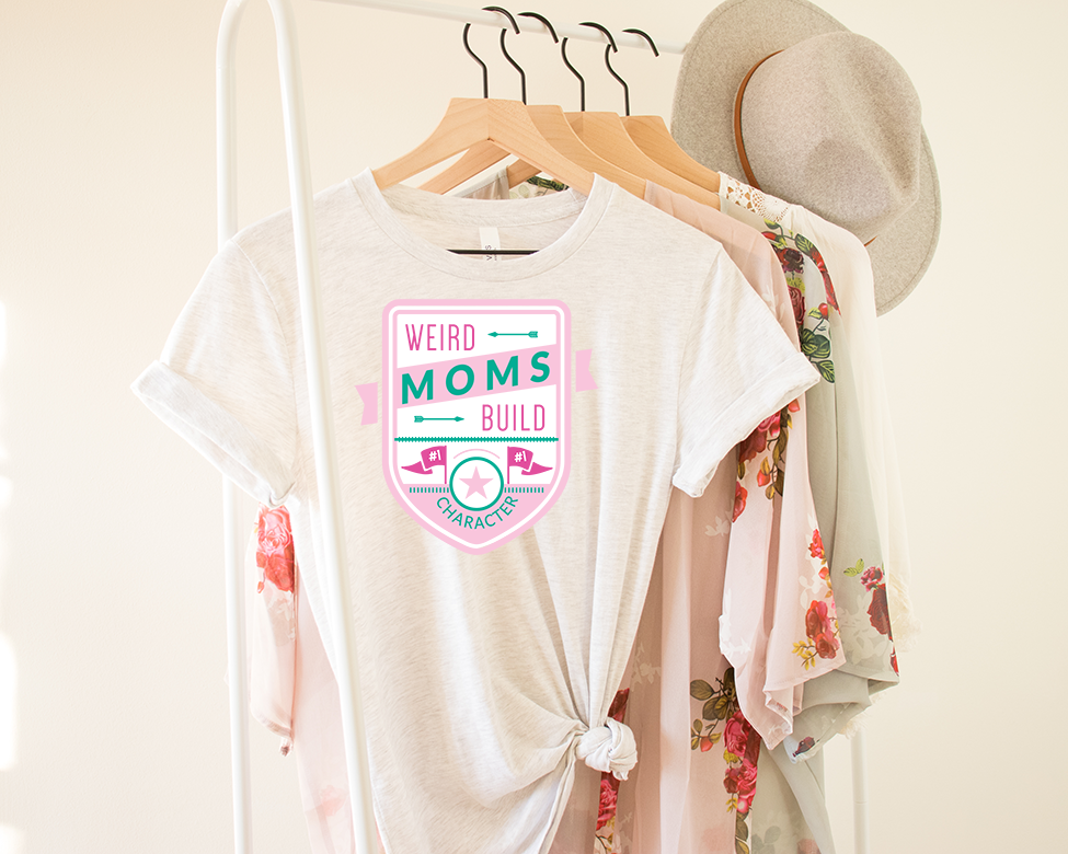 Weird Moms Build Character Graphic Tee