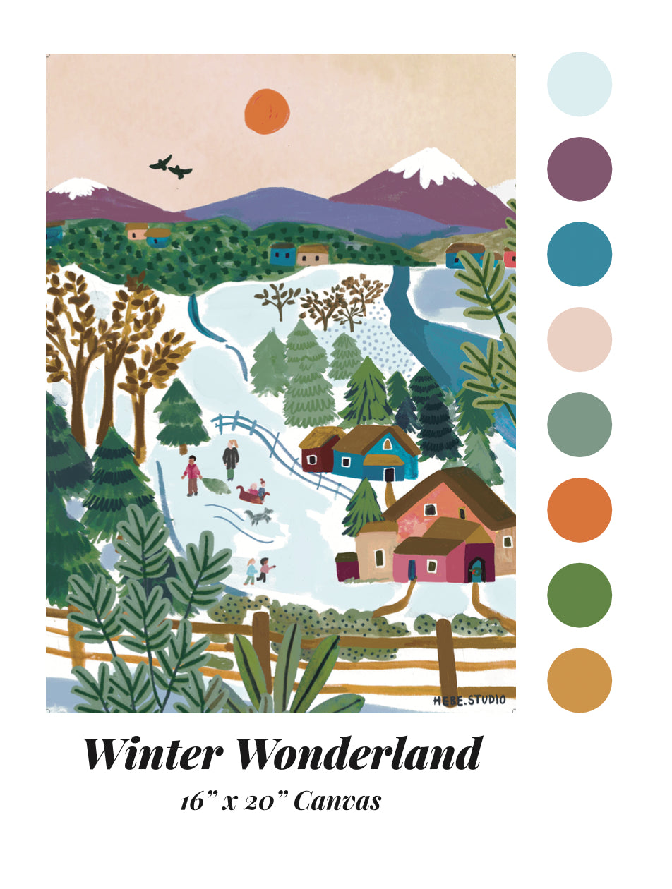 Winter Wonderland Paint By Numbers Deluxe